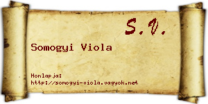 Somogyi Viola névjegykártya